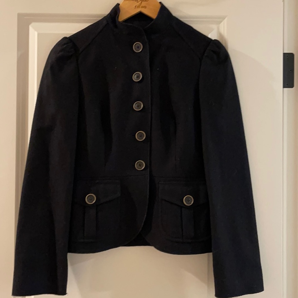 Banana Republic military wool blazer